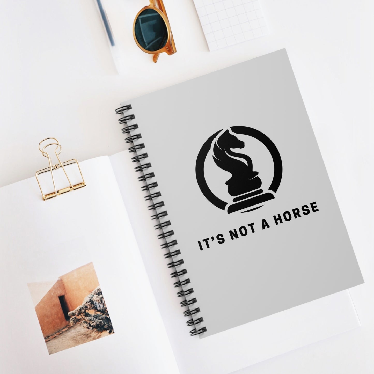Chess Lovers Spiral Notebook - "It's Not a Horse"